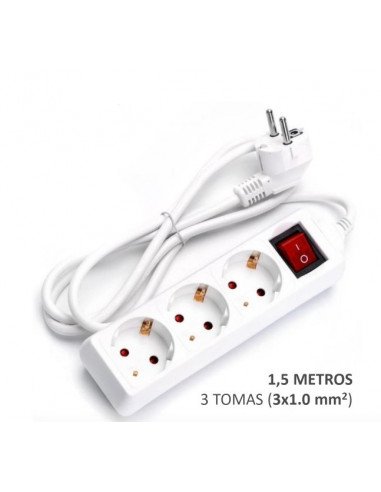 REGLETA ALARGADOR DE 3 TOMAS CON...