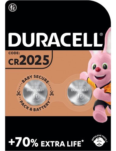 PACK DE 2 PILAS 2025 DURACELL