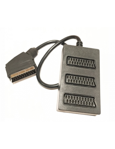 EUROCONECTOR MACHO A 3 HEMBRAS (1m)