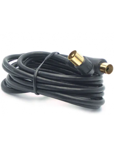 CABLE DE ANTENA NEGRO (1.8m) CON...