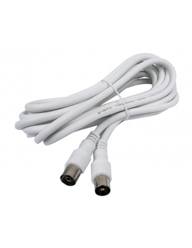 CABLE DE ANTENA BLANCO (2.5m)