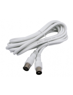 CABLE DE ANTENA BLANCO (5m)