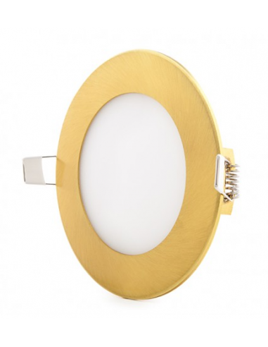 FOCO LED CIRCULAR DORADO (6W)