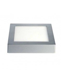 FOCO LED CUADRADO PLATA (24W)