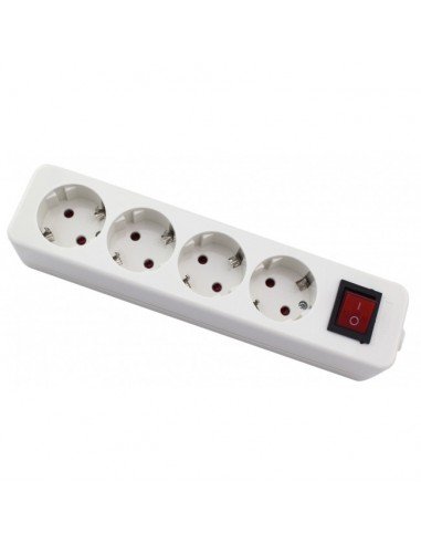 REGLETA DE 4 TOMAS CON INTERRUPTOR