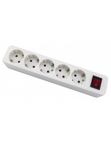 REGLETA DE 5 TOMAS CON INTERRUPTOR